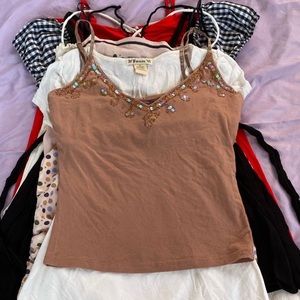 Original size M. Brown cami top. y2k top.